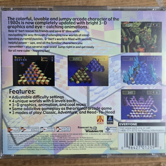 Qbert (Sega Dreamcast, 2000) Complete - Tested CIB - Picture 2 of 6